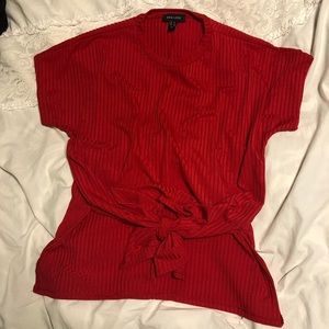 Red new look tie top